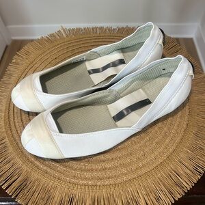 Adidas by Stella McCartney White Canvas Slip-On Ballet Flats❤️8.5